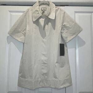 Tuckernuck Carter Dress Beige Women-Large-Classic Minimalist Shift Dress-NEW